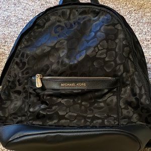 Michael Kors leopard print backpack